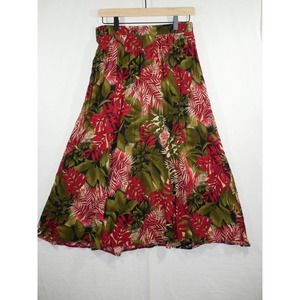 Jessica Scott Women's Skirt Size Large Elastic Waist Floral Vintage Long 18W